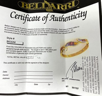 Lot 767 - BELLARRI: GEM-SET AND DIAMOND 'ROMANTICA' PARURE, 1980s