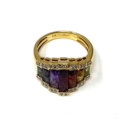 Lot 767 - BELLARRI: GEM-SET AND DIAMOND 'ROMANTICA' PARURE, 1980s