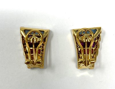 Lot 767 - BELLARRI: GEM-SET AND DIAMOND 'ROMANTICA' PARURE, 1980s