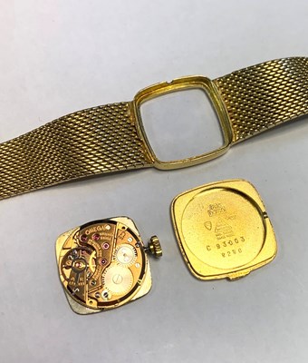Lot 537 - OMEGA, DE VILLE: LADY'S GOLD BRACELET WATCH, SWISS, CIRCA 1970