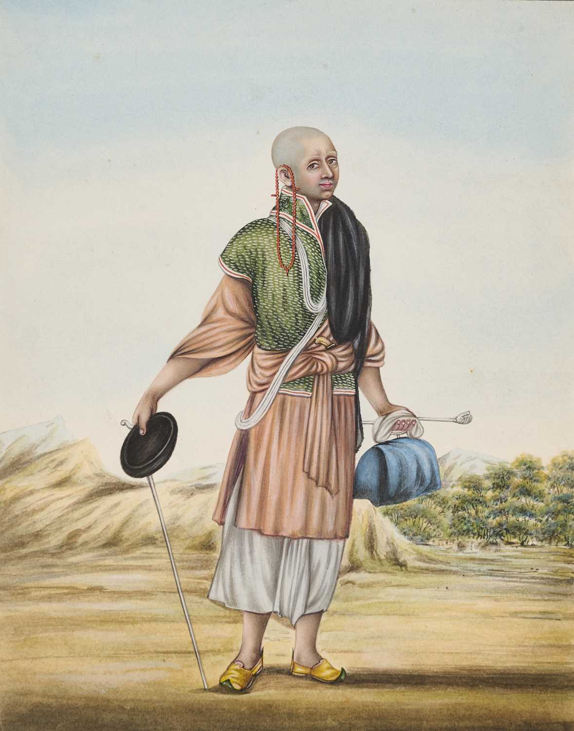 Lot 39 - A DEPICTION OF A FAKIR (BENAVA), LUCKNOW, INDIA, CIRCA 1815-20