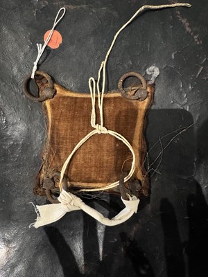 Lot 129 - A HIDE SHIELD (DHAL), NORTHERN INDIA, 18TH CENTURY