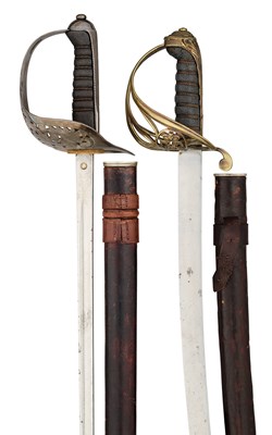 Lot 715 - A COMPOSITE WILLIAM IV 1822 PATTERN SWORD AND AN EDWARD VII 1897 PATTERN INFANTRY SWORD