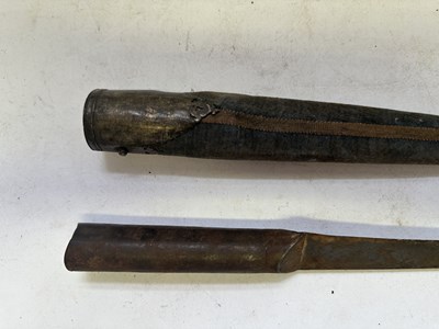 Lot 522 - A BHUTANESE DAGGER, AN INDIAN KARD, A CHINESE CUTLERY SET, A MALAYSIAN SWORD