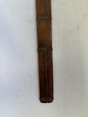 Lot 522 - A BHUTANESE DAGGER, AN INDIAN KARD, A CHINESE CUTLERY SET, A MALAYSIAN SWORD
