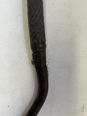 Lot 522 - A BHUTANESE DAGGER, AN INDIAN KARD, A CHINESE CUTLERY SET, A MALAYSIAN SWORD