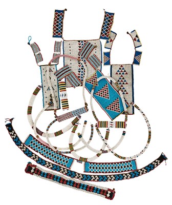 Lot 575 - A COLLECTION OF SOUTH AFRICAN BEADWORK, POSSIBLY XHOSA