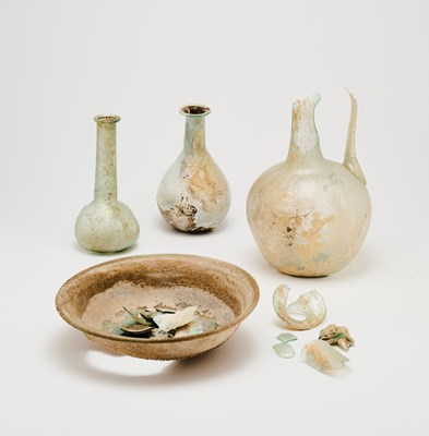 Lot 230 - A COLLECTION OF ROMAN GLASS FRAGMENTS, 1ST-2ND CENTURY A.D.