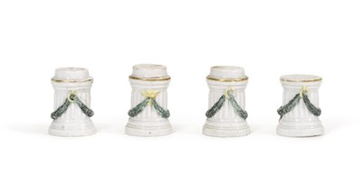 Lot 17 - FOUR DOCCIA ARCHITECTURAL ELEMENTS FROM A TABLE CENTREPIECE, CIRCA 1770