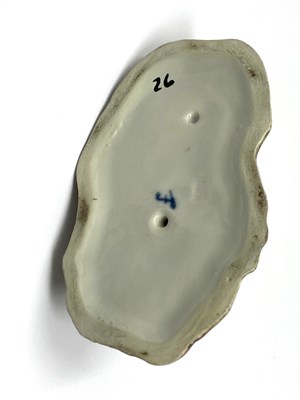 Lot 12 - A FÜRSTENBERG FIGURE OF A HOUND, DATED 1781