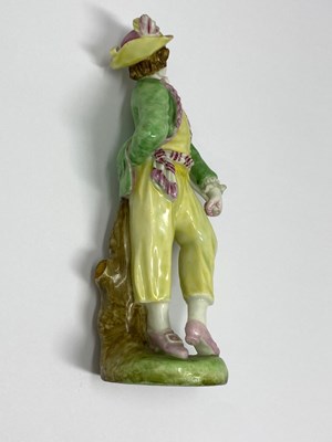Lot 10 - A CAPODIMONTE FIGURE OF A YOUTH, CIRCA 1755
