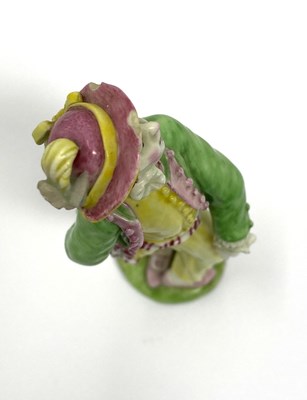 Lot 10 - A CAPODIMONTE FIGURE OF A YOUTH, CIRCA 1755