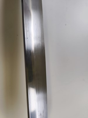 Lot 3 - A JAPANESE SWORD (KATANA), SIGNED IZUMI (NO) KAMI FUJIWARA KUNISADA SAKU, 1620-1640