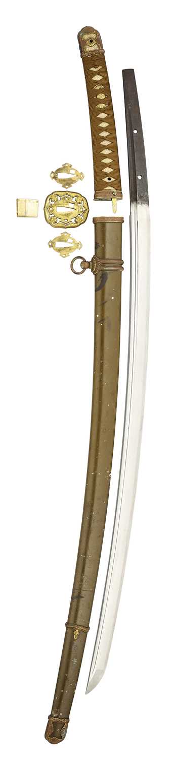 Lot 2 - A JAPANESE SWORD (TACHI), UNSIGNED, KOTO PERIOD