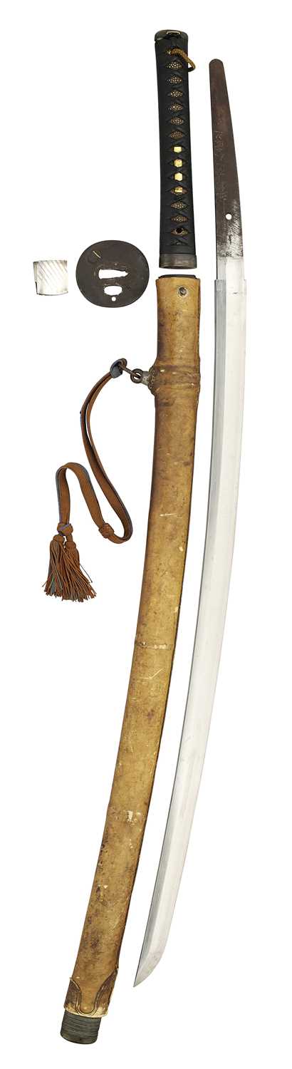 Lot 4 - A JAPANESE SWORD (KATANA), SIGNED KIYONDO, DATED 1866