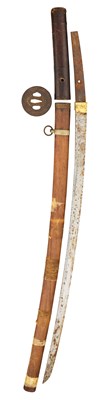 Lot 504 - A JAPANESE SWORD (KATANA), UNSIGNED, PROBABLY LATE 19TH/EARLY 20TH CENTURY