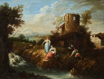 Lot 18 - MANNER OF FRANCESCO ZUCCARELLI (ITALIAN 1702-1788)