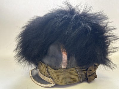 Lot 240 - A TARLETON HELMET OF THE OSWESTRY RANGERS, CIRCA 1800-20