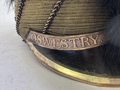 Lot 240 - A TARLETON HELMET OF THE OSWESTRY RANGERS, CIRCA 1800-20