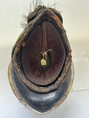 Lot 240 - A TARLETON HELMET OF THE OSWESTRY RANGERS, CIRCA 1800-20