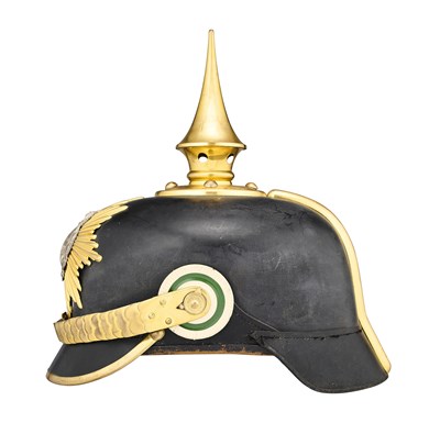 Lot 229 - A SAXON OFFICER’S PICKELHAUBE, CIRCA 1900-1914