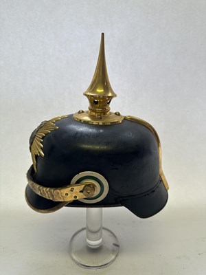 Lot 229 - A SAXON OFFICER’S PICKELHAUBE, CIRCA 1900-1914
