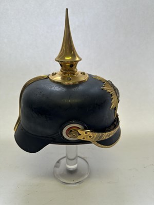 Lot 229 - A SAXON OFFICER’S PICKELHAUBE, CIRCA 1900-1914