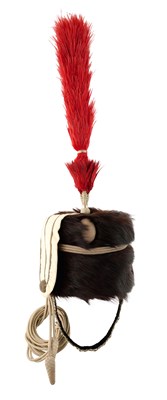 Lot 180 - AN OFFICER'S BUSBY OF THE PEMBROKESHIRE YEOMANRY