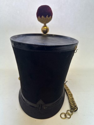 Lot 237 - AN OFFICER’S ALBERT SHAKO OF THE INDIAN ARMY, CIRCA 1840-55