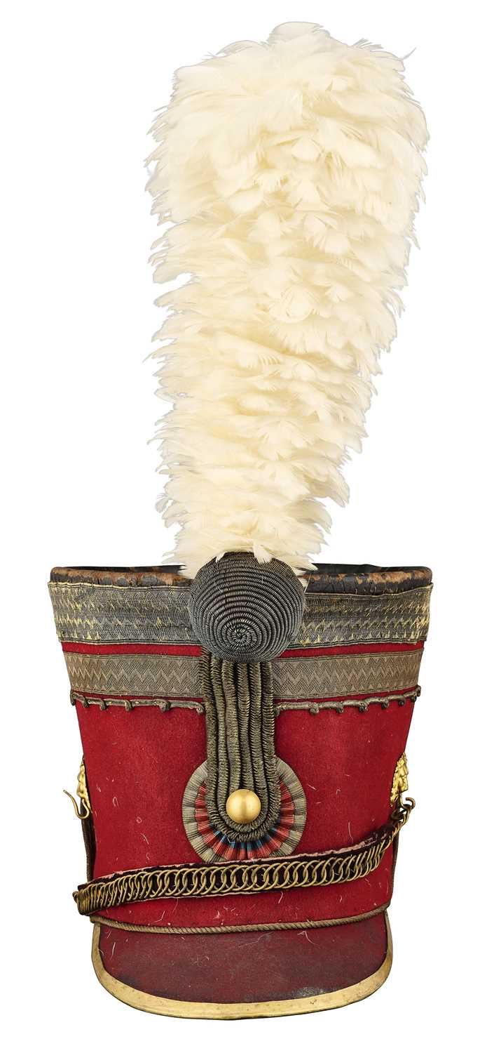 Lot 232 - A RUSSIAN OFFICER’S SHAKO, CIRCA 1840