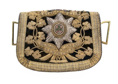Lot 668 - A MID-VICTORIAN OFFICER’S POUCH OF THE 4TH DRAGOON GUARDS