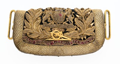 Lot 675 - AN OFFICER’S POUCH OF THE ROYAL ARTILLERY
