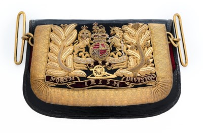 Lot 672 - A ROYAL ARTILLERY OFFICER’S POUCH OF THE NORTHERN IRISH DIVISION