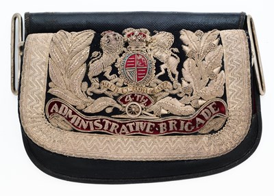 Lot 673 - A ROYAL ARTILLERY OFFICER’S POUCH OF AN ADMINISTRATIVE BRIGADE