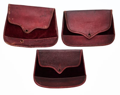 Lot 678 - THREE FOUL WEATHER COVERS FOR CAVALRY OFFICERS’ POUCHES
