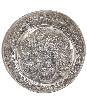 Lot 326 - AN OTTOMAN EMPIRE SILVER BOWL