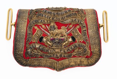 Lot 655 - AN OFFICER’S POUCH OF THE 15TH HUSSARS