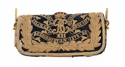 Lot 663 - AN OFFICER’S POUCH OF THE 12TH BENGAL CAVALRY