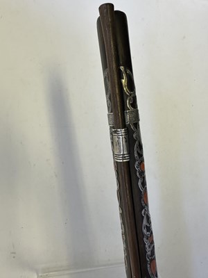 Lot 23 - A RARE ALGERIAN 18-BORE FLINTLOCK HOLSTER PISTOL, LATE 18TH/EARLY 19TH CENTURY