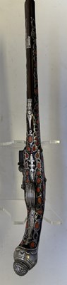 Lot 23 - A RARE ALGERIAN 18-BORE FLINTLOCK HOLSTER PISTOL, LATE 18TH/EARLY 19TH CENTURY