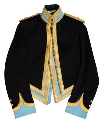Lot 641 - AN OFFICER'S MESS JACKET AND WAISTCOAT OF THE 34TH PRINCE ALBERT VICTOR'S OWN POONA HORSE