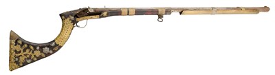 Lot 579 - A 36 BORE PERCUSSION AFGHAN RIFLE, 19TH CENTURY