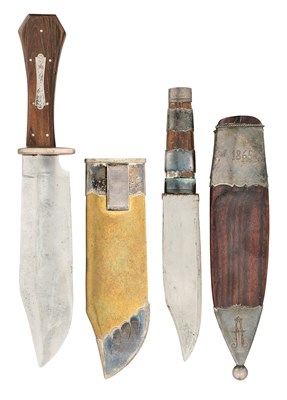 Lot 689 - TWO DAGGERS OF BOWIE TYPE IN 19TH CENTURY STYLE