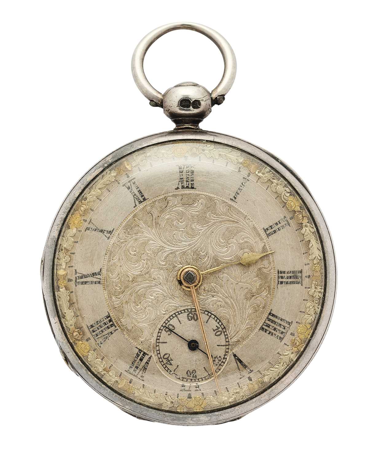 Lot 216 - A WILLIAM IV SILVER POCKET WATCH, CIRCA 1836