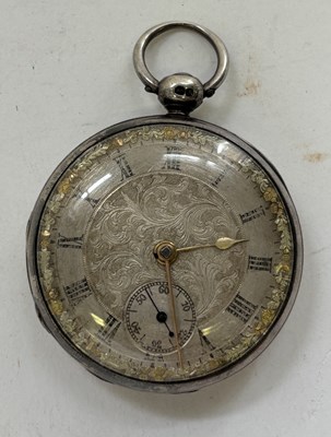 Lot 216 - A WILLIAM IV SILVER POCKET WATCH, CIRCA 1836