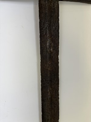 Lot 129 - A MEDIEVAL HAND-AND-A-HALF SWORD, EARLY 14TH CENTURY