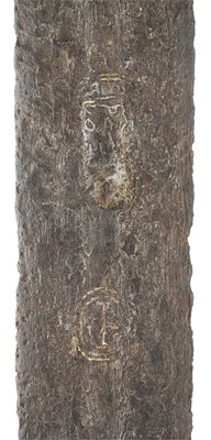 Lot 129 - A MEDIEVAL HAND-AND-A-HALF SWORD, EARLY 14TH CENTURY