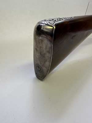 Lot 271 - A 16-BORE FLINTLOCK SILVER-MOUNTED SPORTING GUN BY GRIFFIN & TOW, LONDON