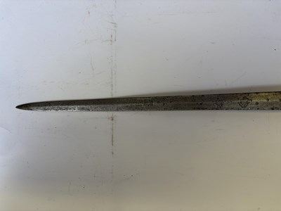 Lot 28 - A NORTH EUROPEAN BASKET-HILTED MILITARY BACKSWORD (TESSAK), LATE 16TH CENTURY