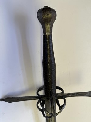 Lot 26 - A GERMAN HAND-AND-A HALF SWORD, CIRCA 1600-20